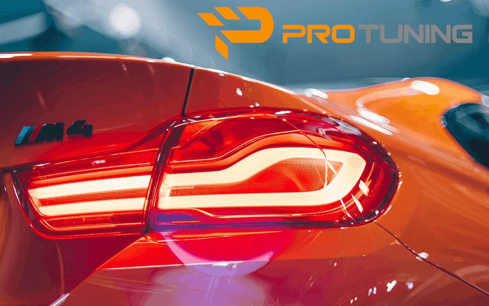 BMW M4 rear light detail